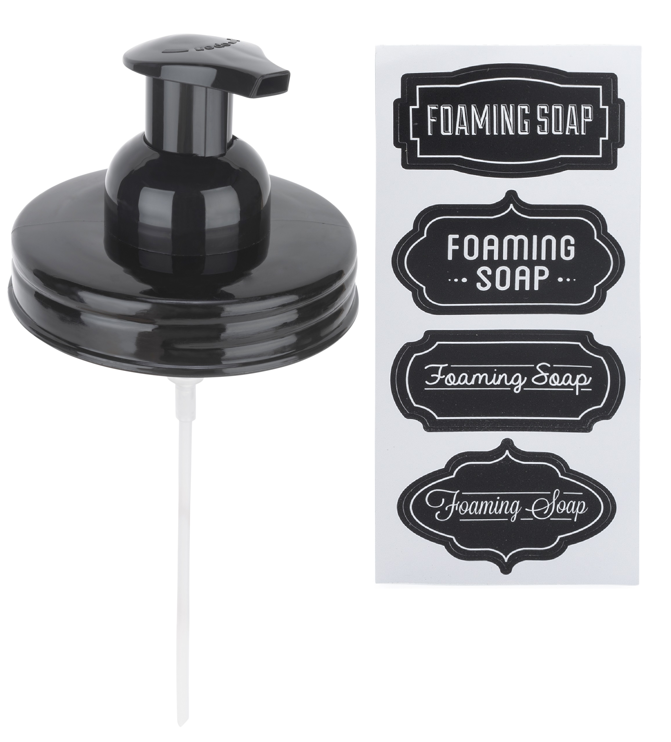 Black Plastic 12 Pack Jarmazing Products Mason Jar Soap Dispenser Lids for All Regular Mouth Jars 