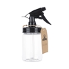 Jarmazing Products Mason Jar Sprayer – Black – With 16 Ounce Plastic Mason Jar - One Pack 